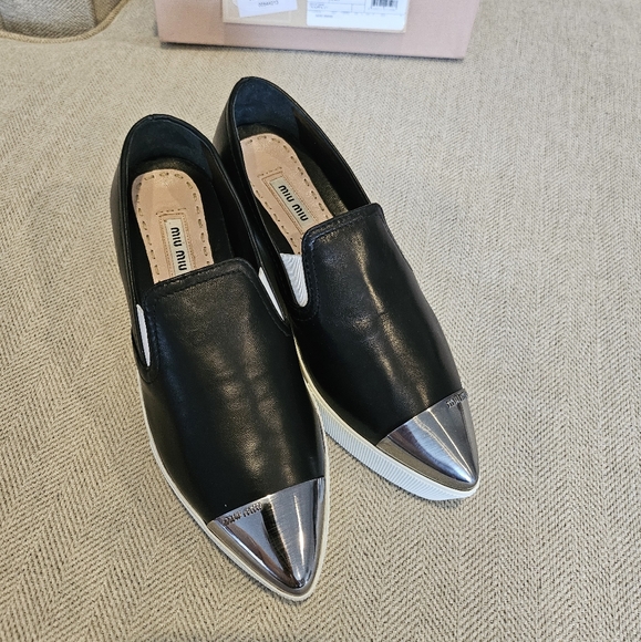 Brand new Miu Miu leather shoes 35.5 - Picture 6 of 16